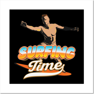 Surfing Time Posters and Art